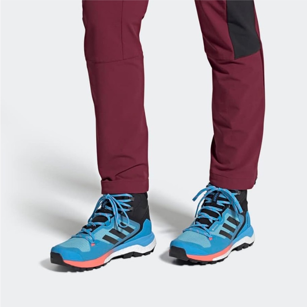 Adidas Terrex Skychaser 2 9 Mid Gore-TEX Hiking Shoe Boot Sky Rush Grey Six Blue